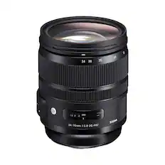 Front. Sigma - Art 24-70mm f/2.8 DG OS HSM Optical Zoom Lens for Nikon F - Black.