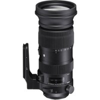 Sigma - 60-600mm f/4.5-6.3 DG OS HSM Optical Telephoto Zoom Lens for Canon EF - Black - Front_Zoom