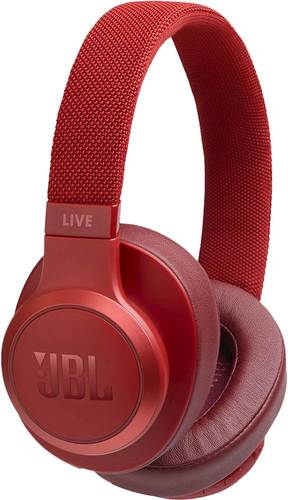 JBL - LIVE 500BT Wireless Over-The-Ear Headphones - Red was $149.99 now $79.99 (47.0% off)