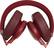 Alt View 12. JBL - LIVE 500BT Wireless Over-The-Ear Headphones - Red.