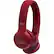 Angle. JBL - LIVE 400BT Wireless On-Ear Headphones - Red.