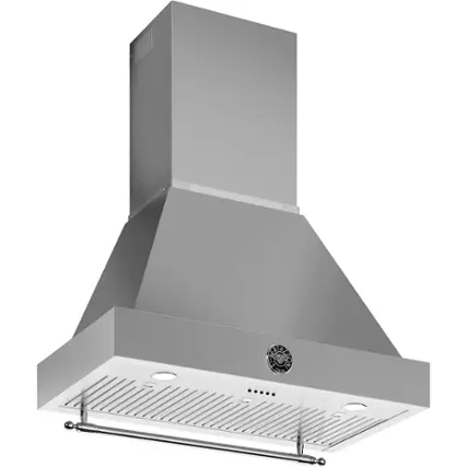 Angle. Bertazzoni - Canopy for Heritage Series K36HERTX 36" Range Hood - Stainless Steel.