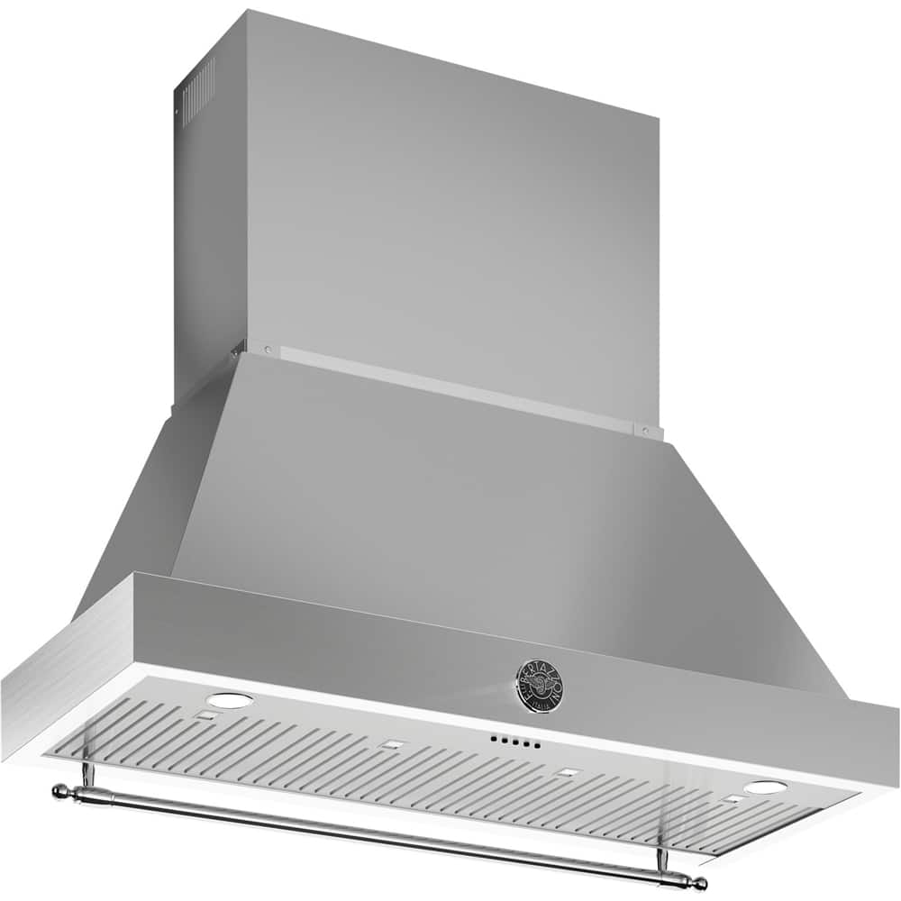 Bertazzoni - 48 inches - Externally Vented & Recirculating - Wall Range Hood - Stainless Steel - Front_Zoom