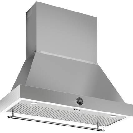 Front. Bertazzoni - Heritage Series 48" Convertible Range Hood - Stainless Steel.