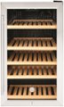 Front Zoom. GE - 109 Can / 31 Bottle Beverage and Wine Center - Stainless Steel.