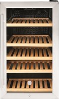 GE - 109 Can / 31 Bottle Beverage and Wine Center - Stainless steel - Front_Zoom
