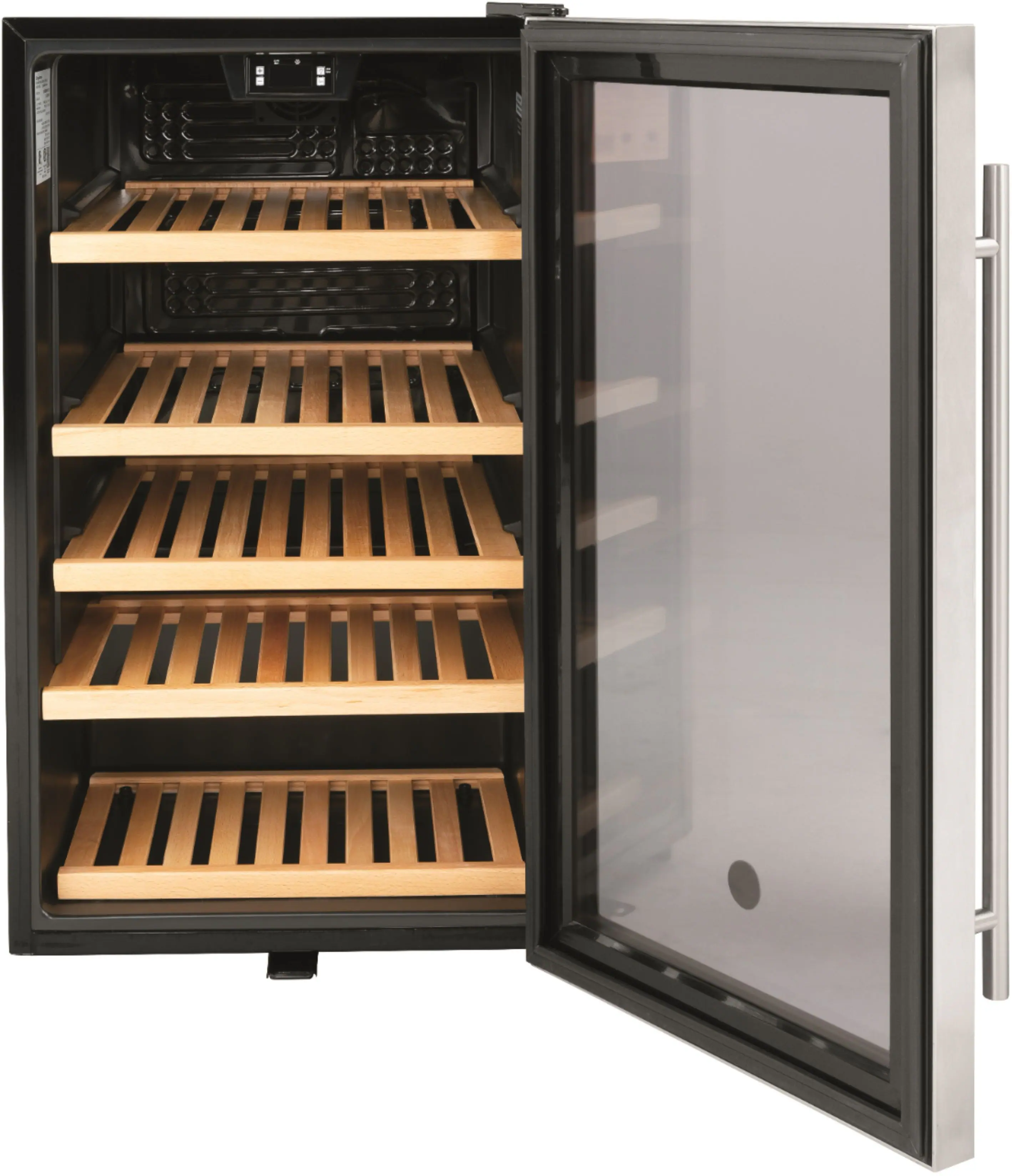 Alt View 11. GE - 109 Can / 31 Bottle Beverage and Wine Center - Stainless Steel.