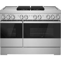 JennAir - NOIR 6.3 Cu. Ft. Self-Cleaning Freestanding Dual Fuel Convection Range - Front_Zoom