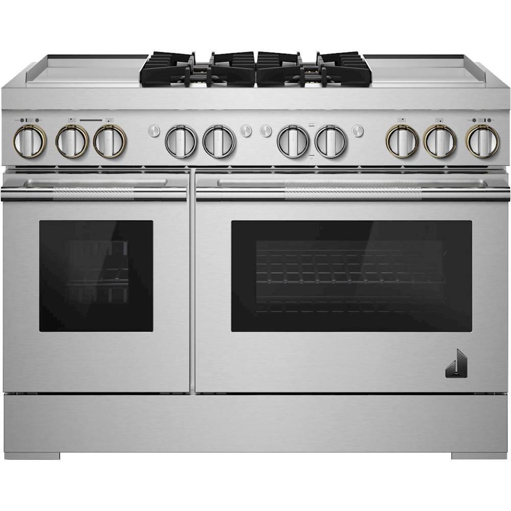 JennAir - RISE 6.3 Cu. Ft. Self-Cleaning Freestanding Dual Fuel Convection Range - Front_Zoom