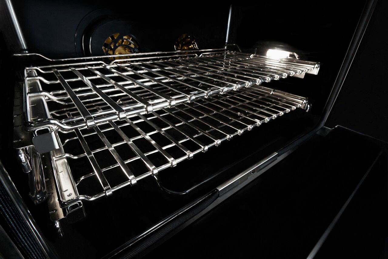 Alt View 14. JennAir - NOIR 6.3 Cu. Ft. Self-Cleaning Freestanding Dual Fuel Convection Range - Stainless steel.