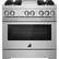 Front. JennAir - RISE 5.1 Cu. Ft. Freestanding Dual Fuel True Convection Range with Self-Cleaning and Griddle and Steam Assist - Stainless Steel.