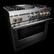 Alt View 22. JennAir - RISE 5.1 Cu. Ft. Freestanding Dual Fuel True Convection Range with Self-Cleaning and Griddle and Steam Assist - Stainless Steel.