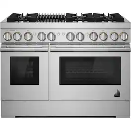 JennAir - RISE 6.3 Cu. Ft. Self-Cleaning Freestanding Dual Fuel Convection Range - Stainless Steel