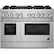 Front. JennAir - RISE 6.3 Cu. Ft. Self-Cleaning Freestanding Dual Fuel Convection Range - Stainless steel.