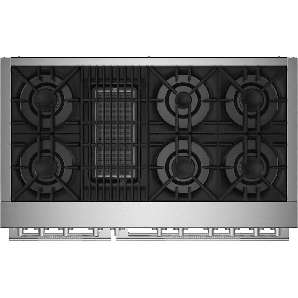 Alt View 11. JennAir - RISE 6.3 Cu. Ft. Self-Cleaning Freestanding Dual Fuel Convection Range - Stainless steel.
