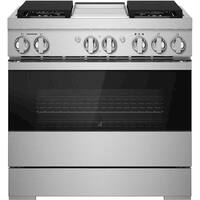 JennAir - NOIR 5.1 Cu. Ft. Self-Cleaning Freestanding Dual Fuel Convection Range - Front_Zoom