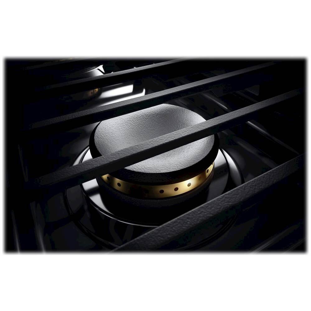 Alt View 12. JennAir - NOIR 5.1 Cu. Ft. Self-Cleaning Freestanding Dual Fuel Convection Range - Stainless steel.