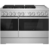 JennAir - NOIR 6.3 Cu. Ft. Self-Cleaning Freestanding Dual Fuel Convection Range - Stainless steel - Front_Zoom