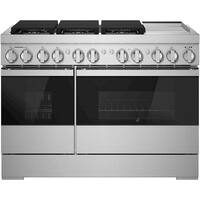 JennAir - NOIR 6.3 Cu. Ft. Self-Cleaning Freestanding Dual Fuel Convection Range - Front_Zoom