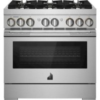 JennAir - RISE 5.1 Cu. Ft. Self-Cleaning Freestanding Dual Fuel Convection Range - Stainless steel - Front_Zoom