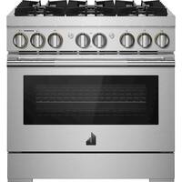JennAir - RISE 5.1 Cu. Ft. Self-Cleaning Freestanding Dual Fuel Convection Range - Front_Zoom