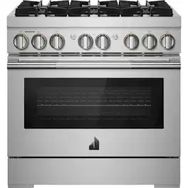 JennAir - RISE 5.1 Cu. Ft. Self-Cleaning Freestanding Dual Fuel Convection Range - Stainless Steel