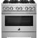 Front. JennAir - RISE 5.1 Cu. Ft. Self-Cleaning Freestanding Dual Fuel Convection Range - Stainless steel.