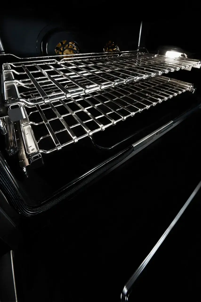 Alt View 14. JennAir - RISE 5.1 Cu. Ft. Self-Cleaning Freestanding Dual Fuel Convection Range - Stainless steel.