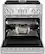 Alt View 22. JennAir - NOIR 4.1 Cu. Ft. Self-Cleaning Freestanding Dual Fuel Convection Range - Stainless steel.