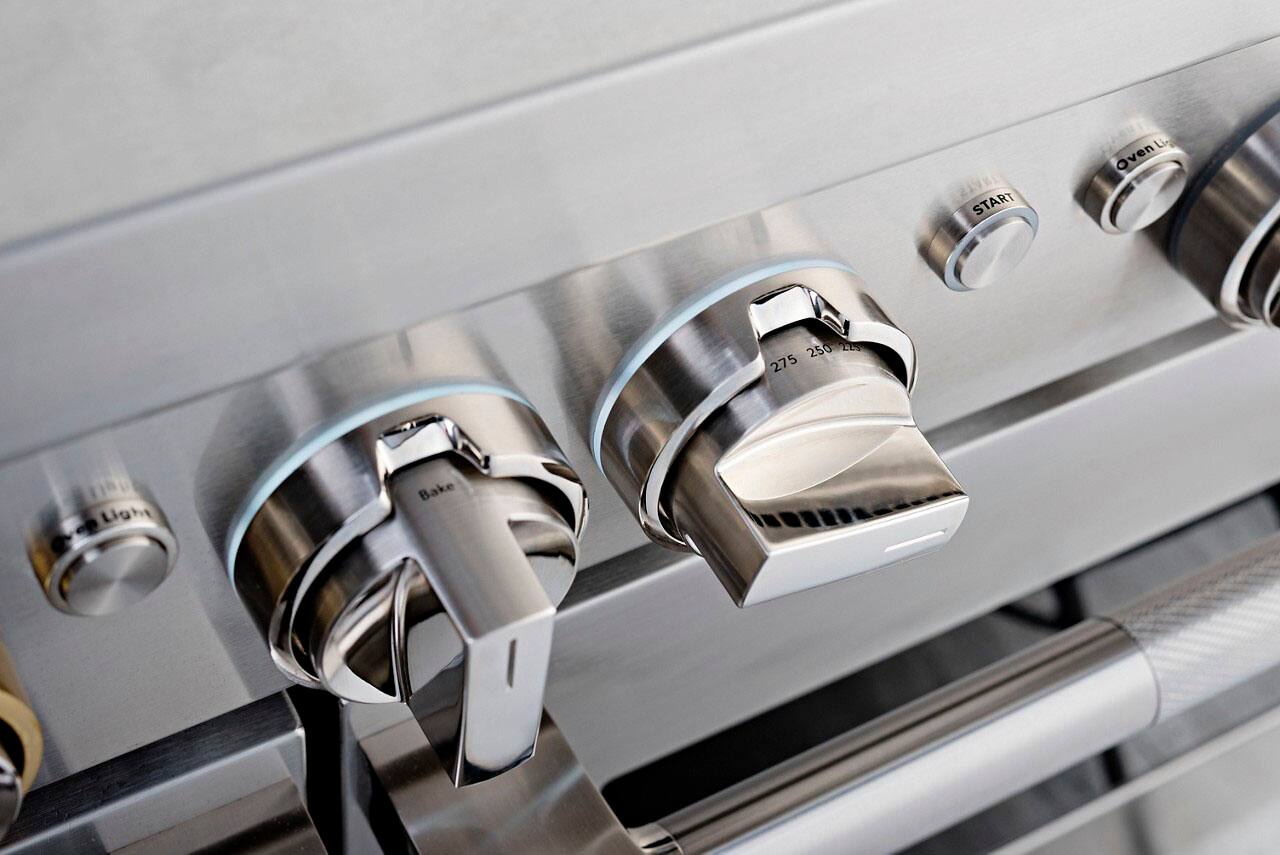 Alt View 12. JennAir - RISE 6.3 Cu. Ft. Self-Cleaning Freestanding Dual Fuel Convection Range - Stainless steel.