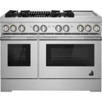 JennAir - RISE 6.3 Cu. Ft. Self-Cleaning Freestanding Dual Fuel Convection Range - Stainless Steel - Front_Zoom