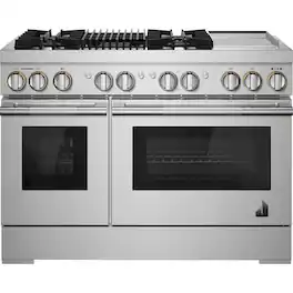 JennAir - RISE 6.3 Cu. Ft. Self-Cleaning Freestanding Dual Fuel Convection Range - Stainless Steel