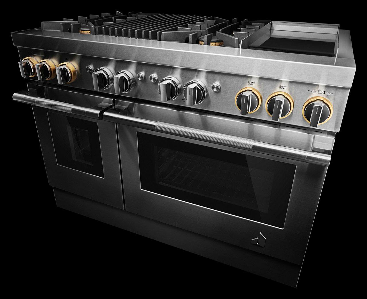 Alt View 19. JennAir - RISE 6.3 Cu. Ft. Self-Cleaning Freestanding Dual Fuel Convection Range - Stainless steel.
