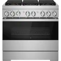 JennAir - NOIR 5.1 Cu. Ft. Self-Cleaning Freestanding Dual Fuel Convection Range - Stainless Steel - Front_Zoom