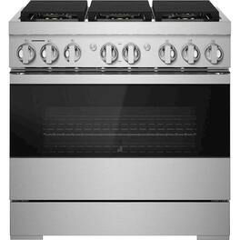 JennAir - NOIR 5.1 Cu. Ft. Self-Cleaning Freestanding Dual Fuel Convection Range - Stainless Steel