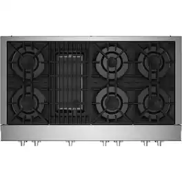 JennAir - RISE 48" Built-In Gas Cooktop - Stainless Steel