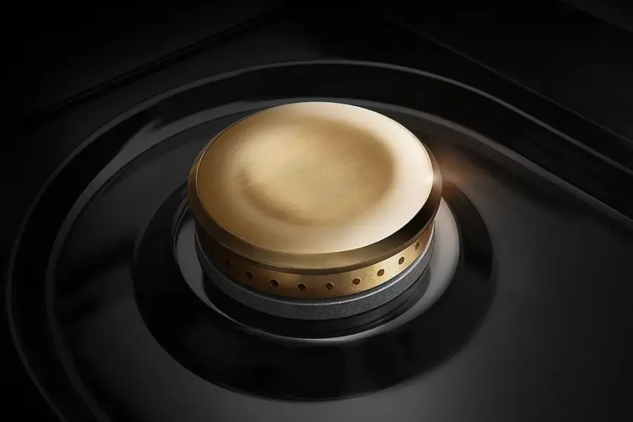 Alt View 21. JennAir - RISE 36" Built-In Gas Cooktop - Stainless steel.
