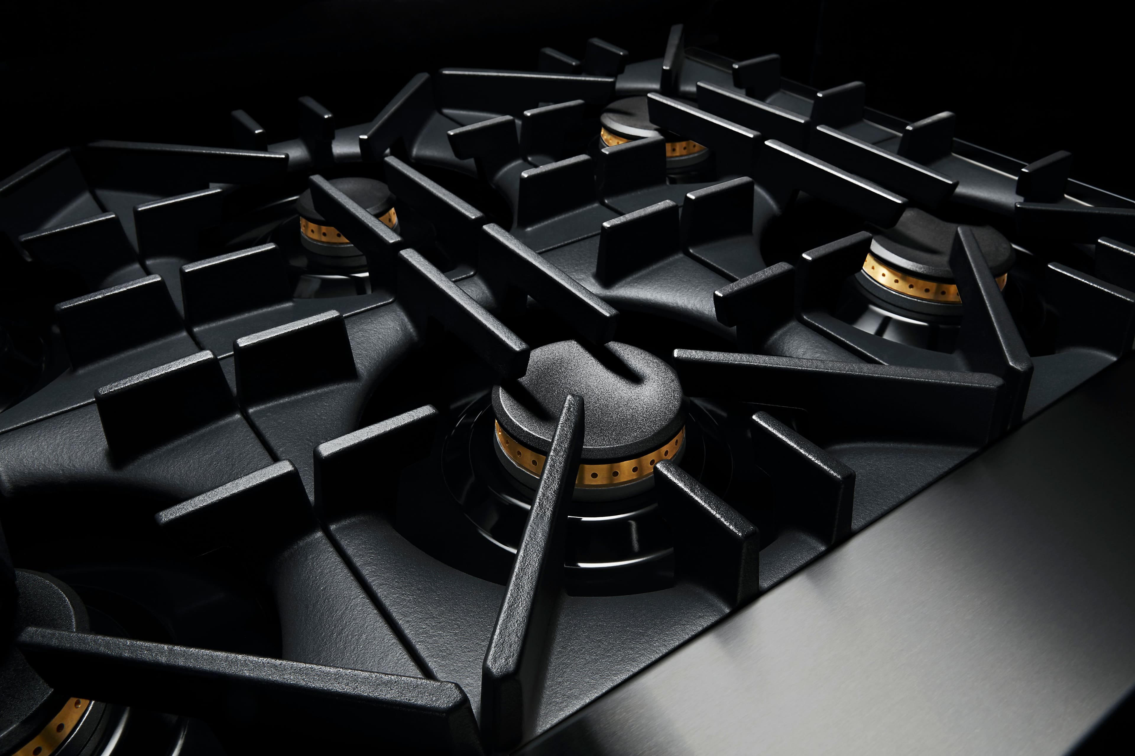 Alt View 12. JennAir - RISE 48" Built-In Gas Cooktop with Grill and Griddle - Stainless steel.