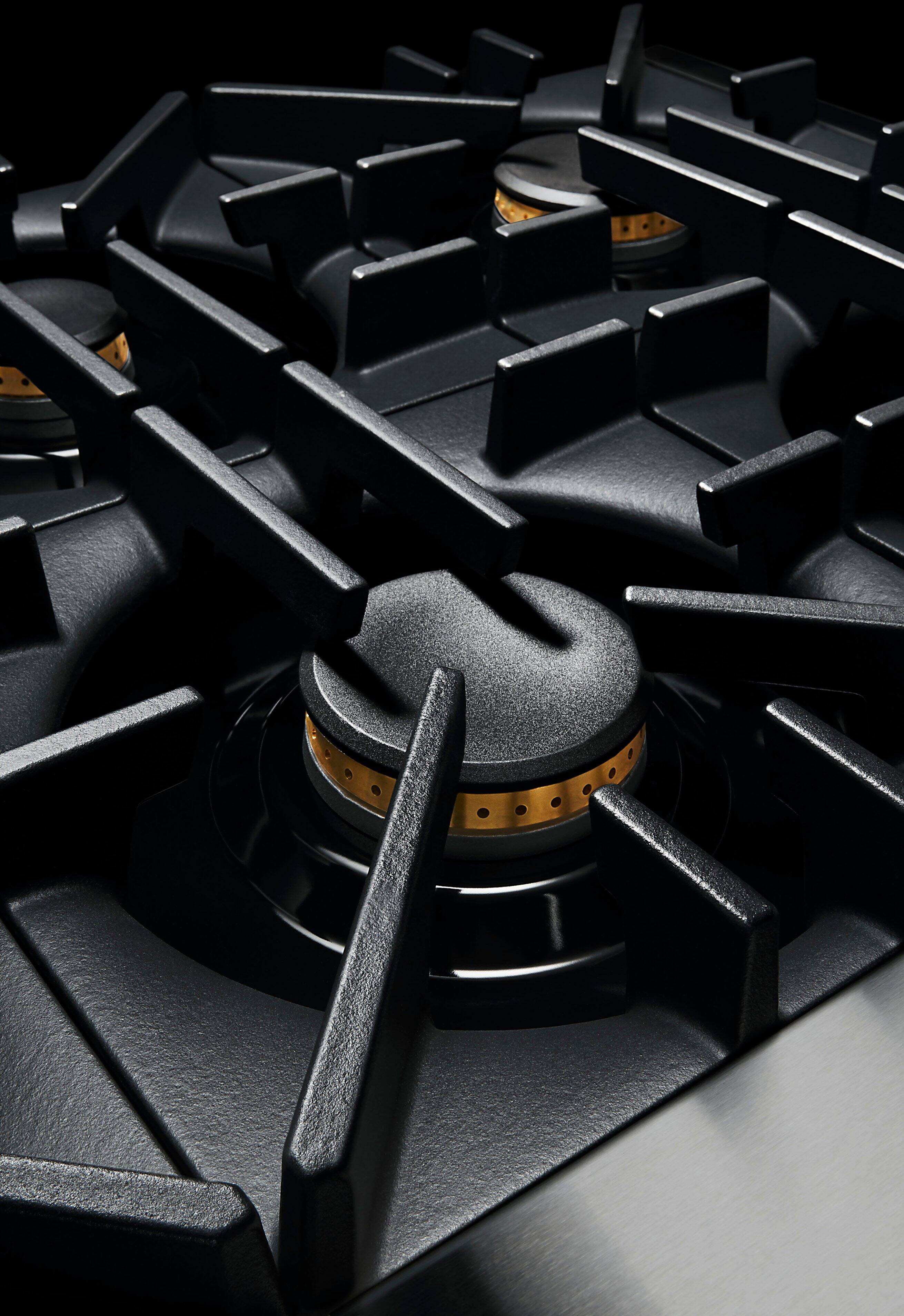 Alt View 16. JennAir - RISE 48" Built-In Gas Cooktop with Grill and Griddle - Stainless steel.