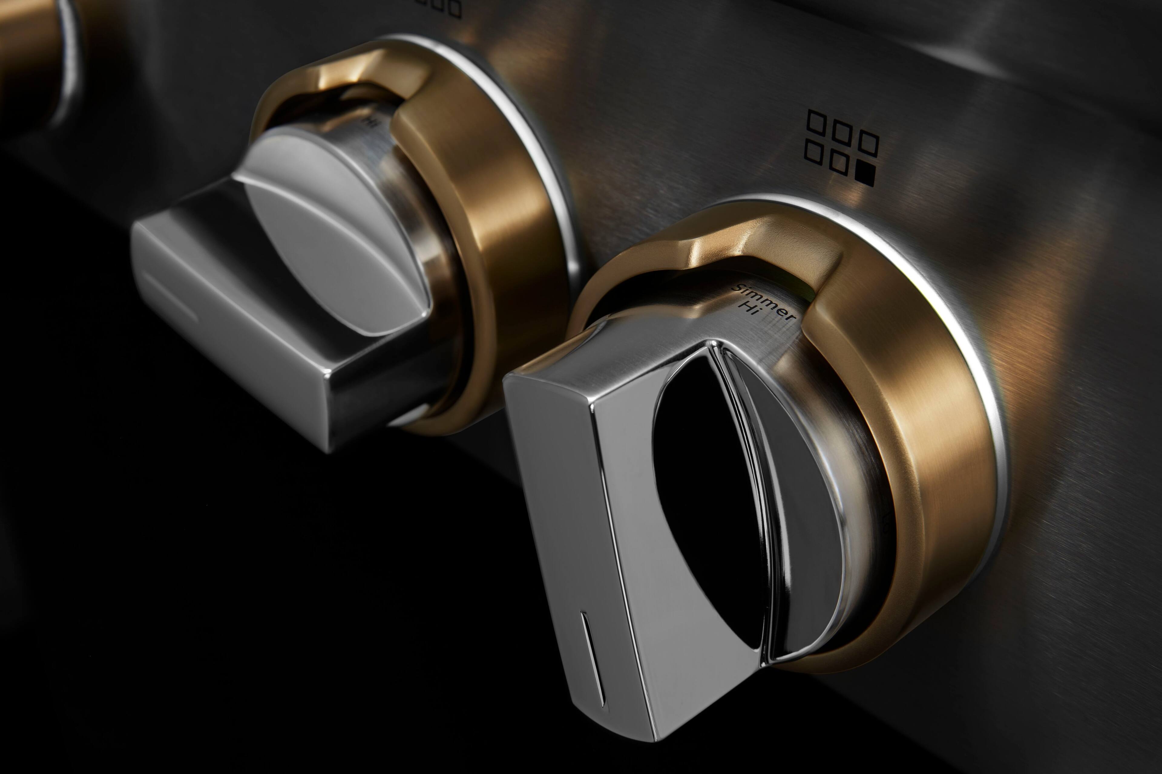 Alt View 17. JennAir - RISE 48" Built-In Gas Cooktop with Grill and Griddle - Stainless steel.