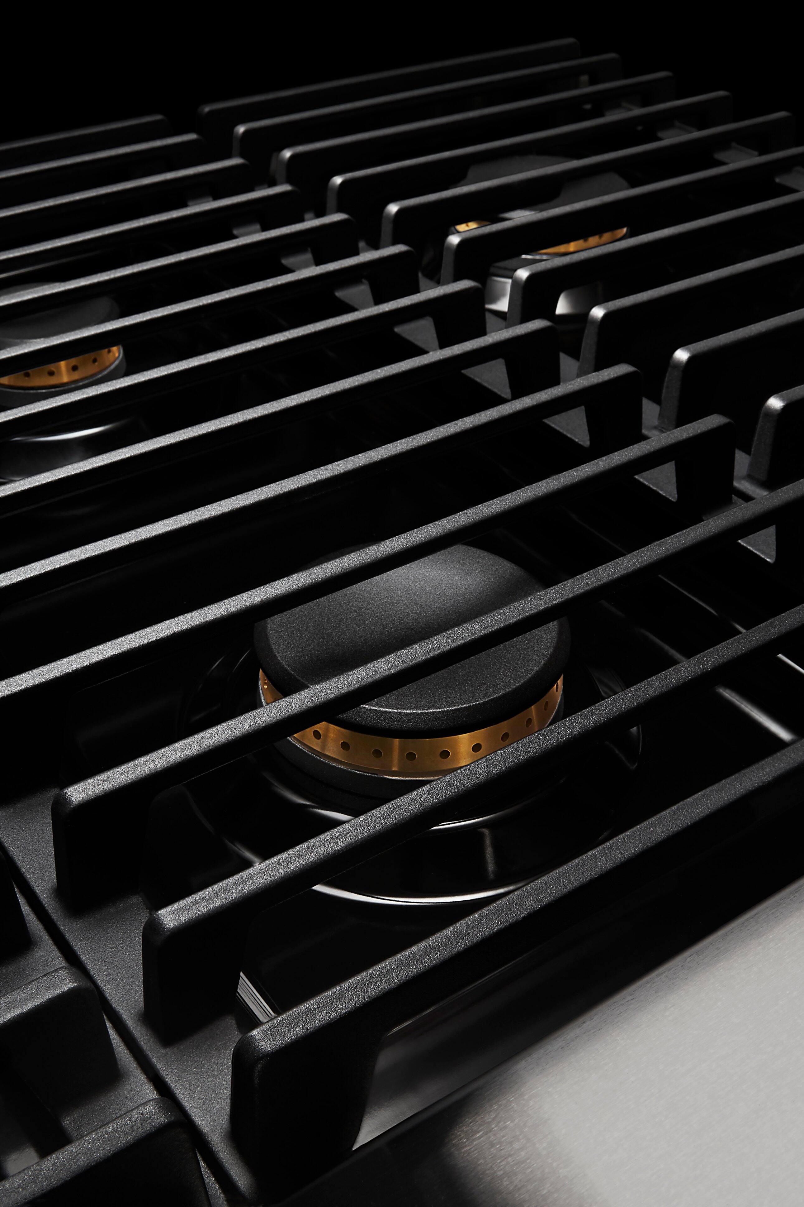 Alt View 12. JennAir - NOIR 48" Built-In Gas Cooktop with Grill and Griddle - Stainless steel.