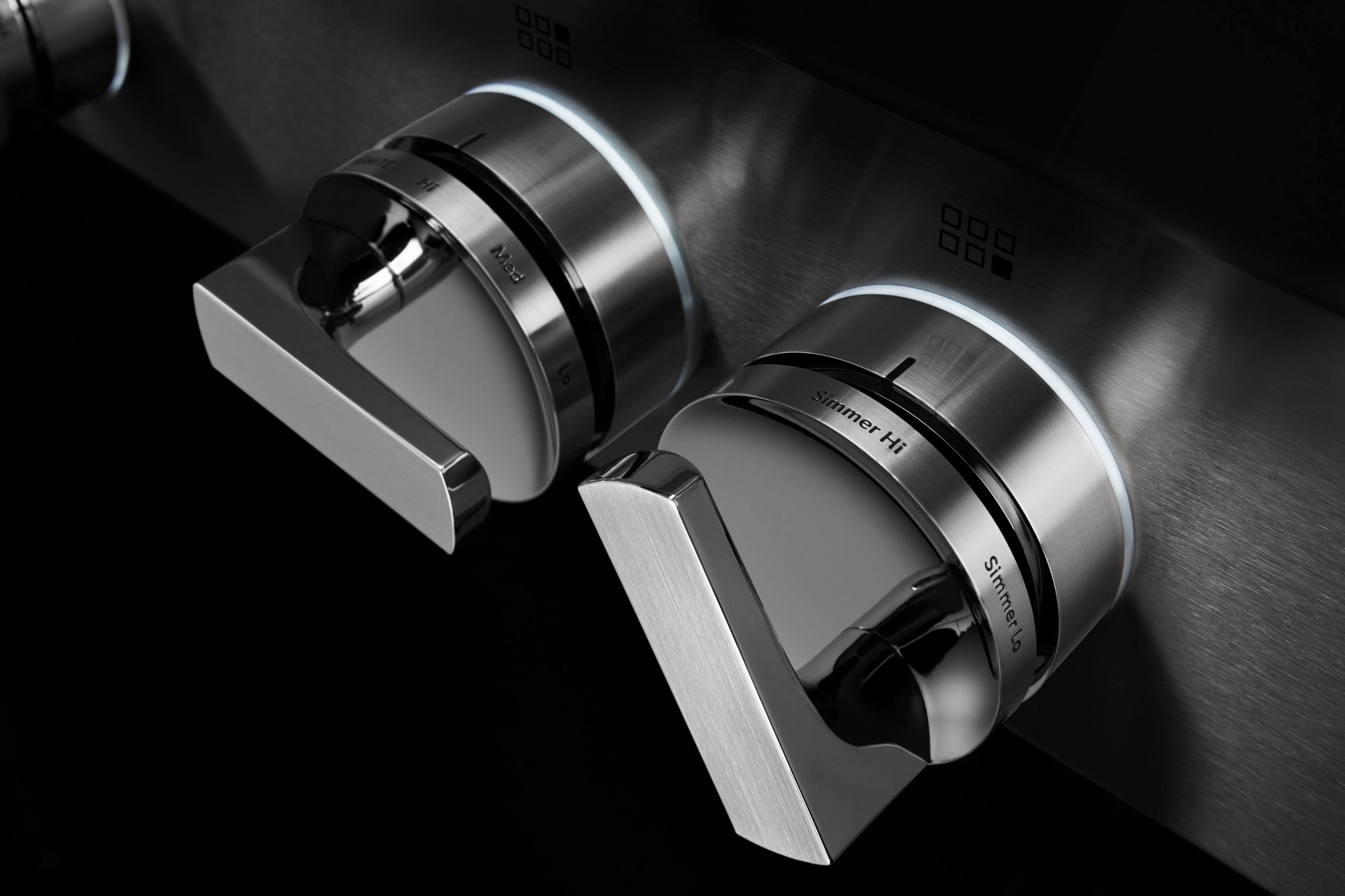 Alt View 14. JennAir - NOIR 48" Built-In Gas Cooktop with Grill and Griddle - Stainless steel.