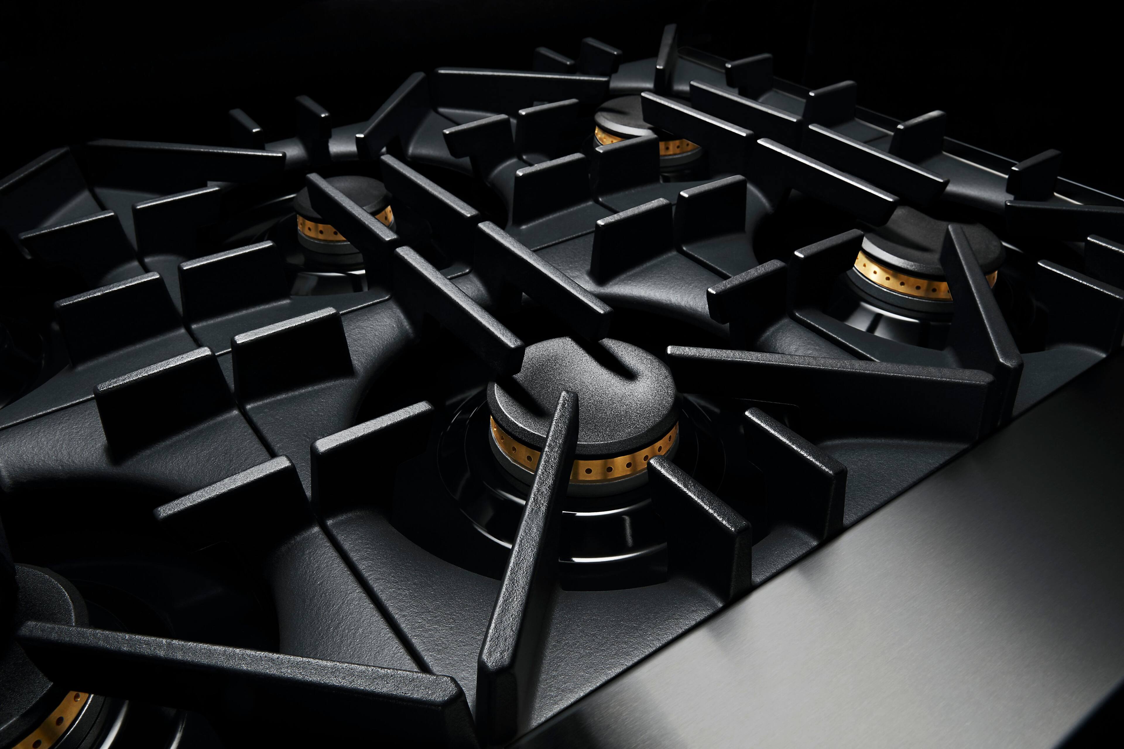 Alt View 11. JennAir - RISE 36" Built-In Gas Cooktop - Stainless steel.