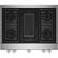 Front. JennAir - NOIR 36" Built-In Gas Cooktop with Grill - Stainless steel.