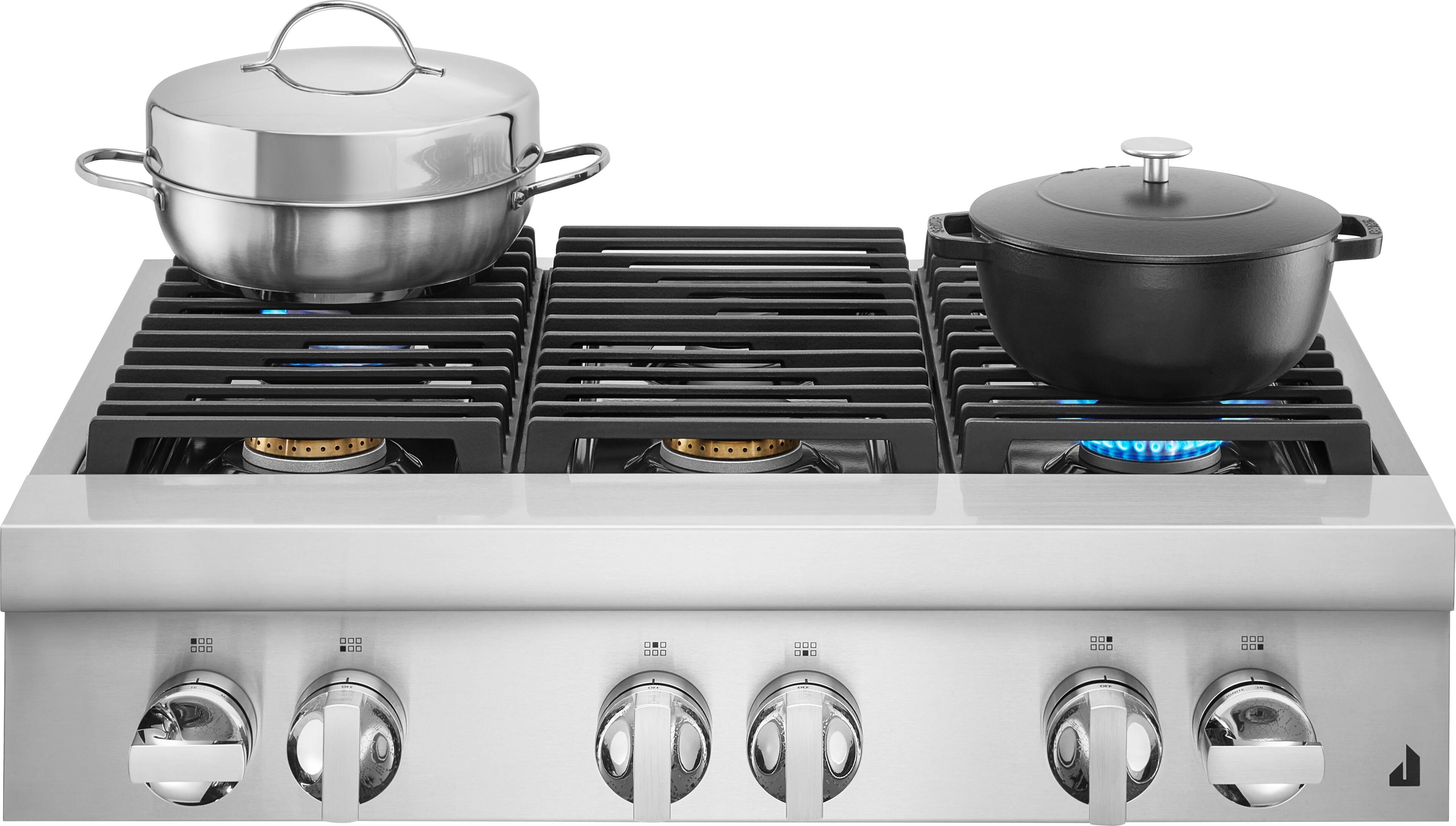 Alt View 13. JennAir - NOIR 36" Built-In Gas Cooktop - Stainless steel.