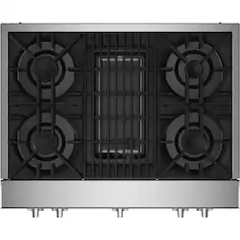 JennAir - RISE 36" Built-In Gas Cooktop - Stainless Steel
