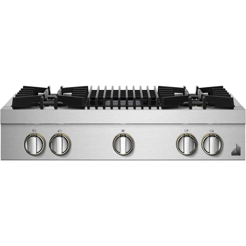 Alt View 11. JennAir - RISE 36" Built-In Gas Cooktop - Stainless steel.