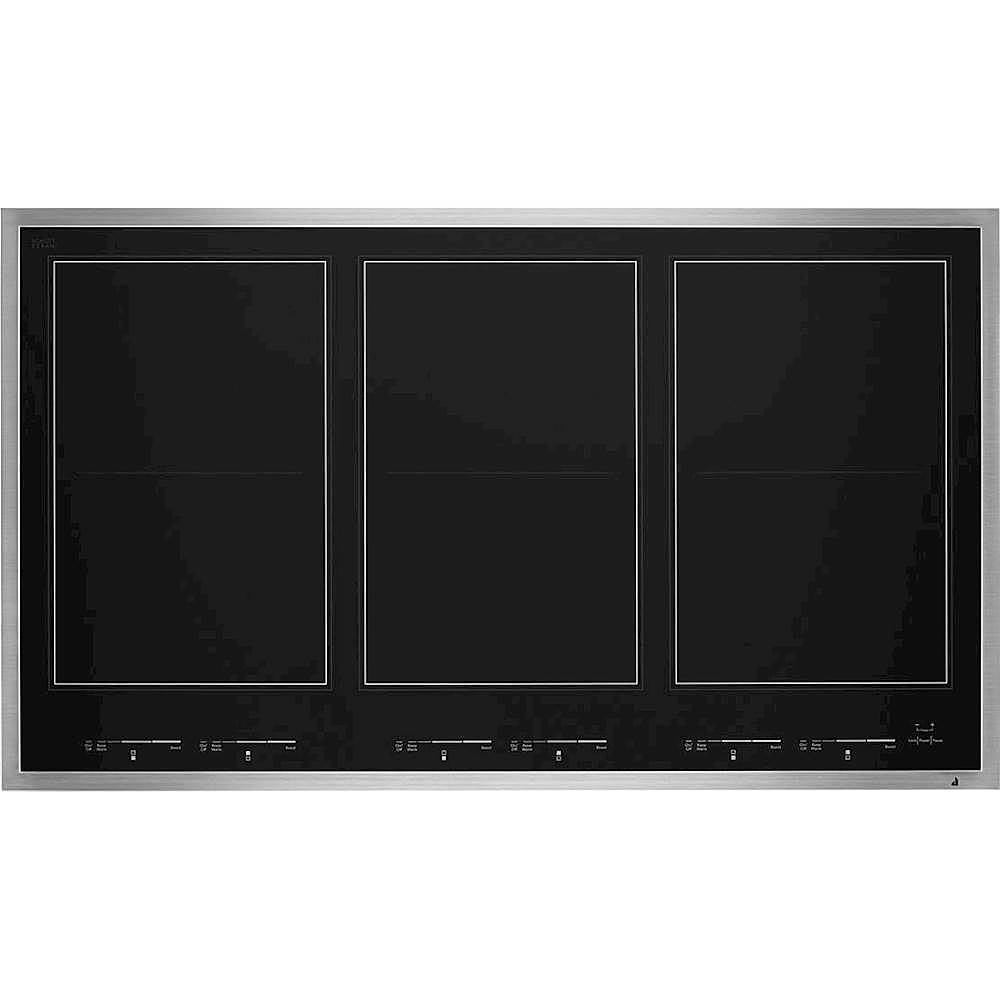Front. JennAir - 36" Built-In Electric Induction Cooktop - Stainless Steel.