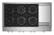 Alt View 11. JennAir - RISE 48" Built-In Gas Cooktop with Griddle - Stainless steel.