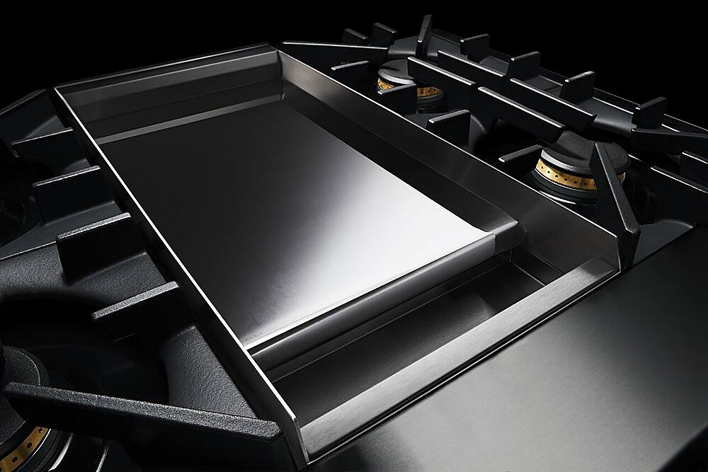 Alt View 13. JennAir - RISE 48" Built-In Gas Cooktop with Griddle - Stainless steel.